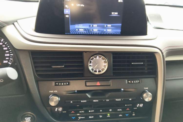 Used Lexus RX 2020 Facelifted 300 4x4 Elegant Edition Audio And AC Panel