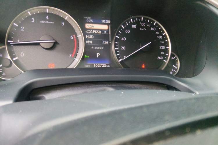 Used Lexus RX 2020 Revised Version 300 Two-Wheel Drive Elite Edition Odometer Close Up