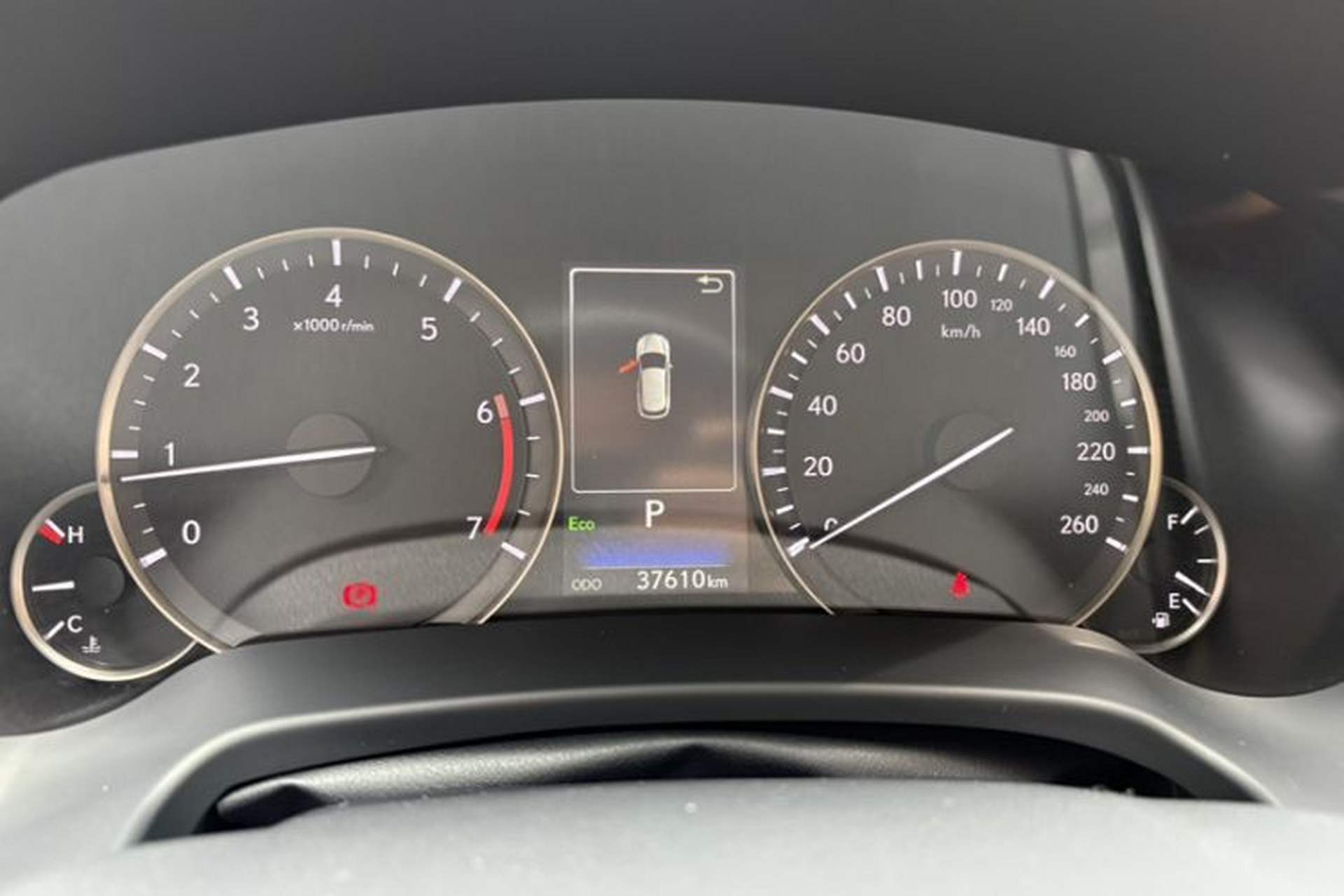 Used Lexus RX 2020 Revised Version 300 Two-Wheel Drive Elite Edition Odometer Close Up