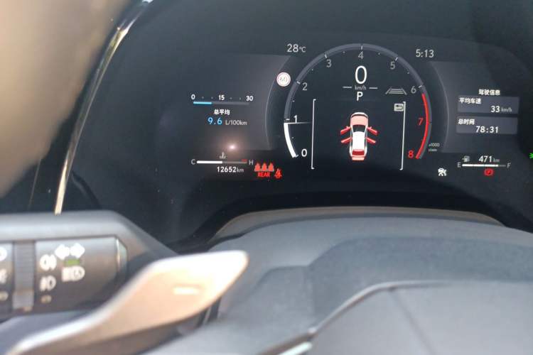 Used Lexus RX 2025 300 Four-Wheel Drive Junxiang Edition Odometer Close Up