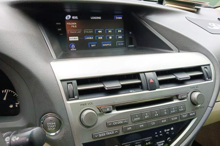 Used Lexus RX Classic 2011 270 Elegant Edition Audio And AC Panel