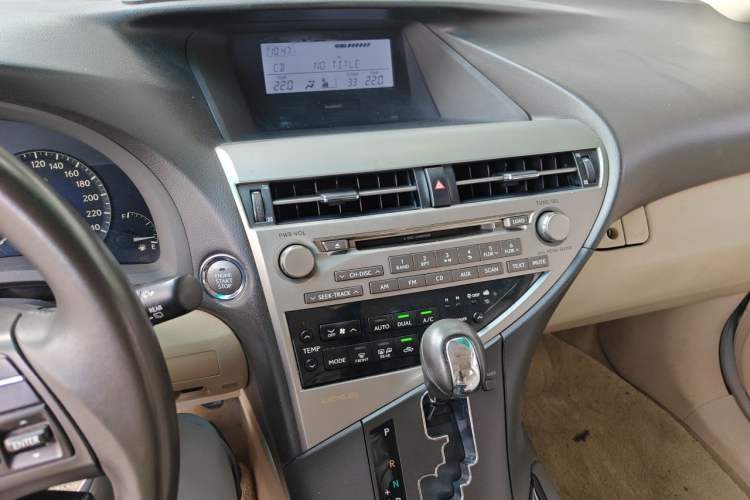 Used Lexus RX Classic 2011 270 Elegant Edition Audio And AC Panel