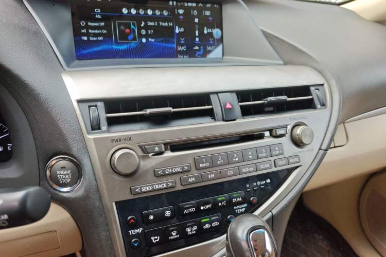 Used Lexus RX Classic 2012 270 Elegant Edition Audio And AC Panel