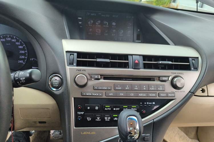 Used Lexus RX Classic 2012 270 Elegant Edition Audio And AC Panel