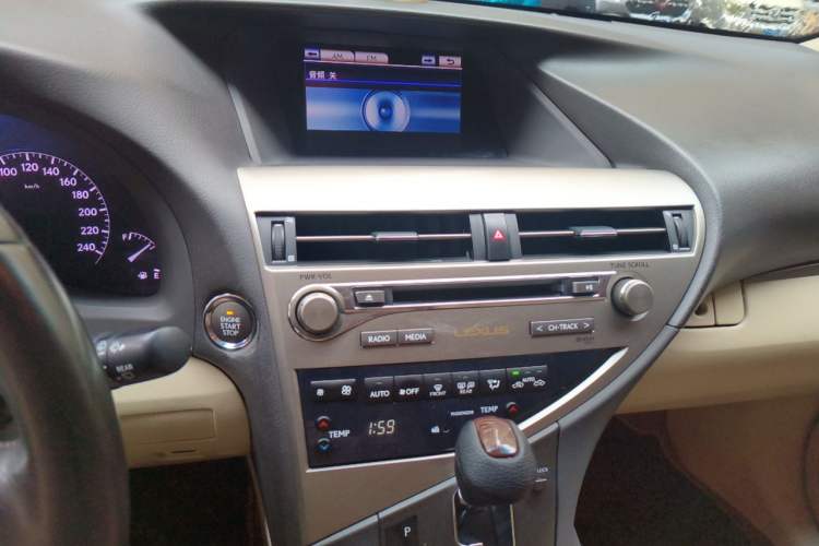 Used Lexus RX Classic 2012 270 Luxury Edition Audio And AC Panel