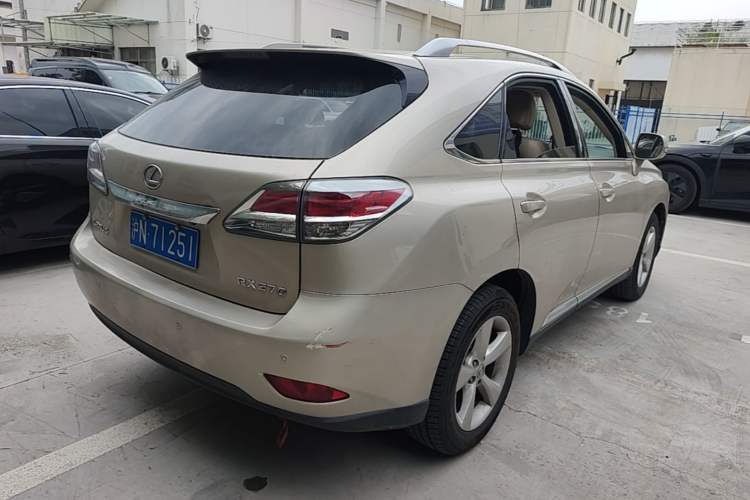 Used Lexus RX Classic 2012 270 Elegant Edition Rear Right 45 Deg