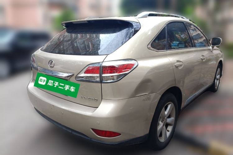 Used Lexus RX Classic 2013 270 Elite Edition Rear Right 45 Deg