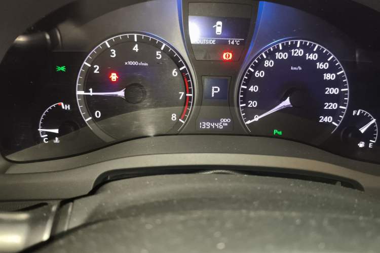 Used Lexus RX Classic 2013 270 Elite Edition Odometer Close Up