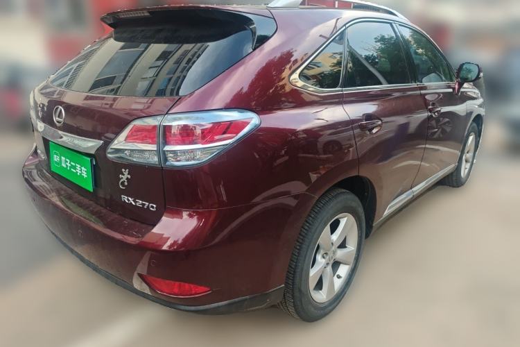 Used Lexus RX Classic 2013 270 Elegant Edition Rear Right 45 Deg