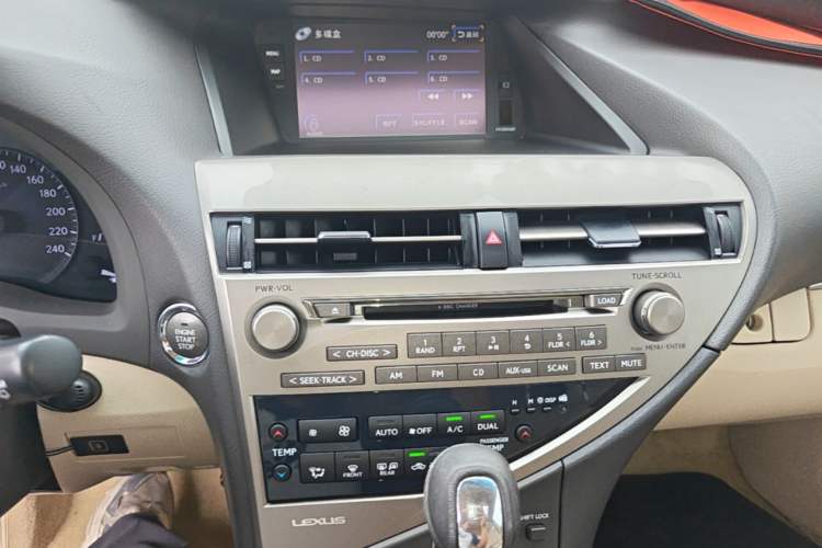 Used Lexus RX Classic 2013 270 Elite Edition Audio And AC Panel