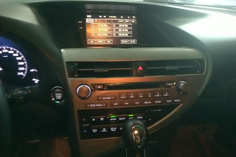 Used Lexus RX Classic 2013 270 Elite Edition Audio And AC Panel