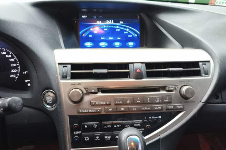 Used Lexus RX Classic 2013 270 Elite Edition Audio And AC Panel