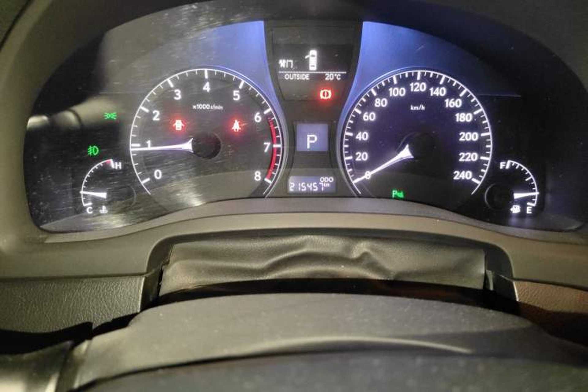 Used Lexus RX Classic 2013 270 Elite Edition Odometer Close Up