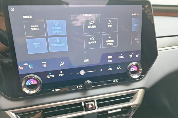Used Lexus RX New Energy 2025 450h+ Four-Wheel Drive Comfort Edition Audio And AC Panel
