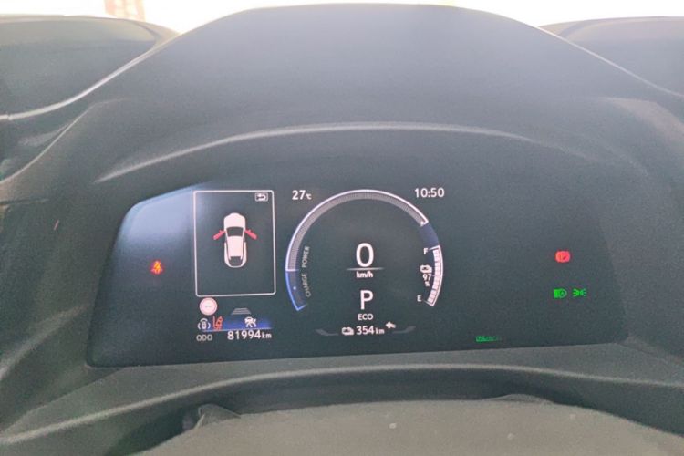 Used Lexus RZ 2023 450e All-Wheel Drive Luxury Edition Odometer Close Up