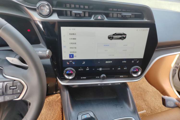Used Lexus RZ 2023 450e All-Wheel Drive Luxury Edition Audio And AC Panel