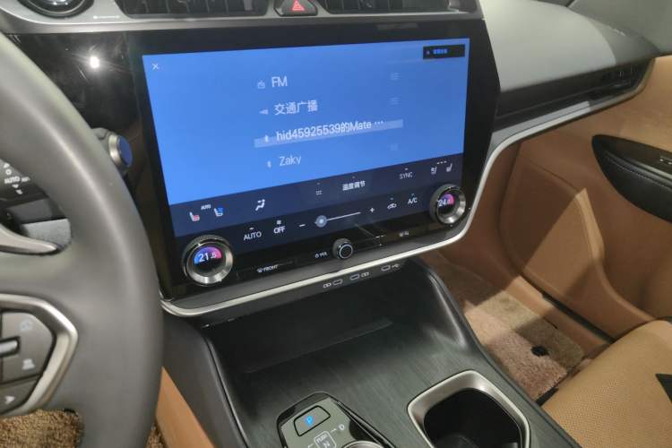 Used Lexus RZ 2023 450e All-Wheel Drive Luxury Edition Audio And AC Panel