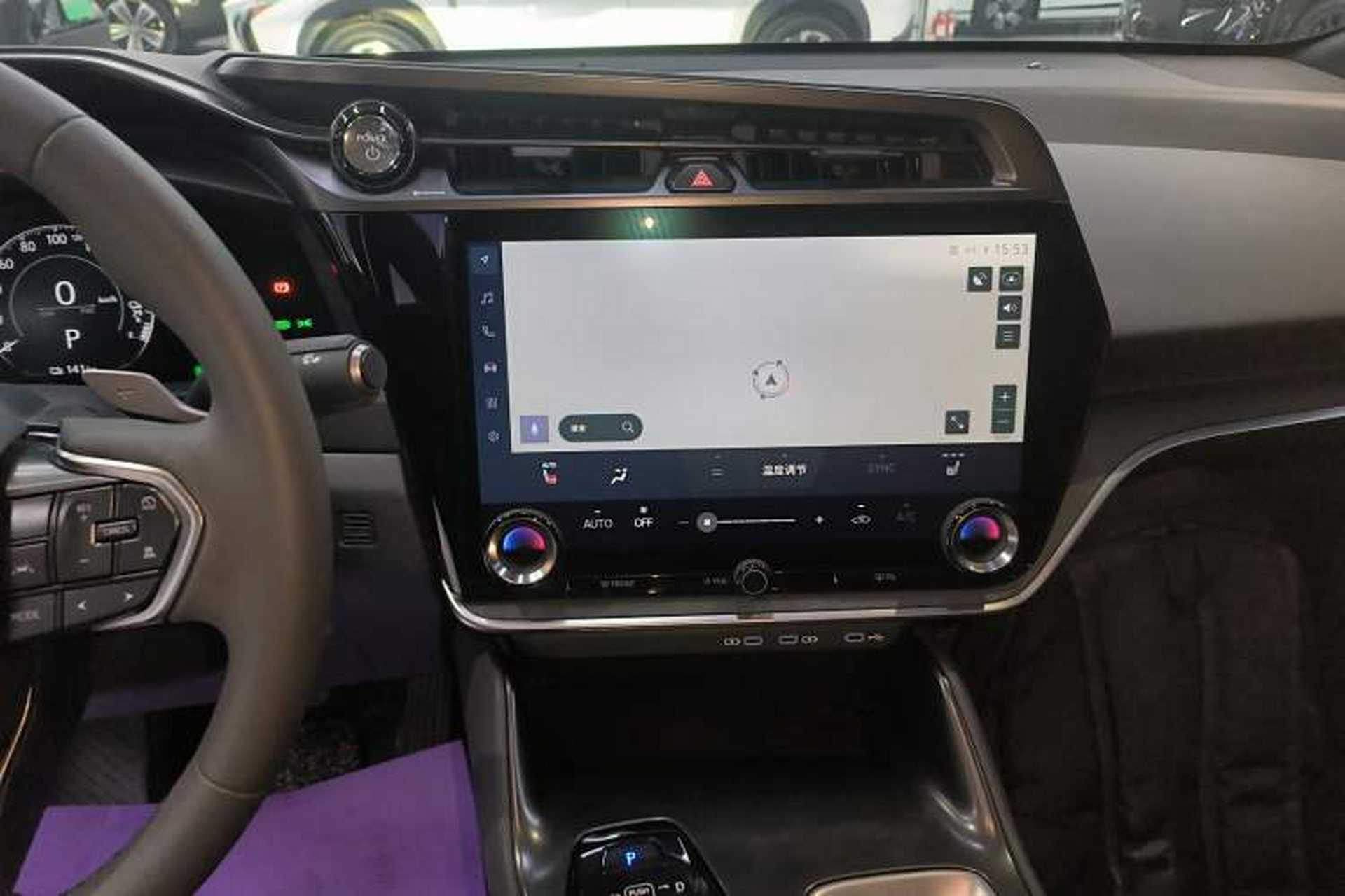 Used Lexus RZ 2023 450e All-Wheel-Drive Long-Range Version Audio And AC Panel