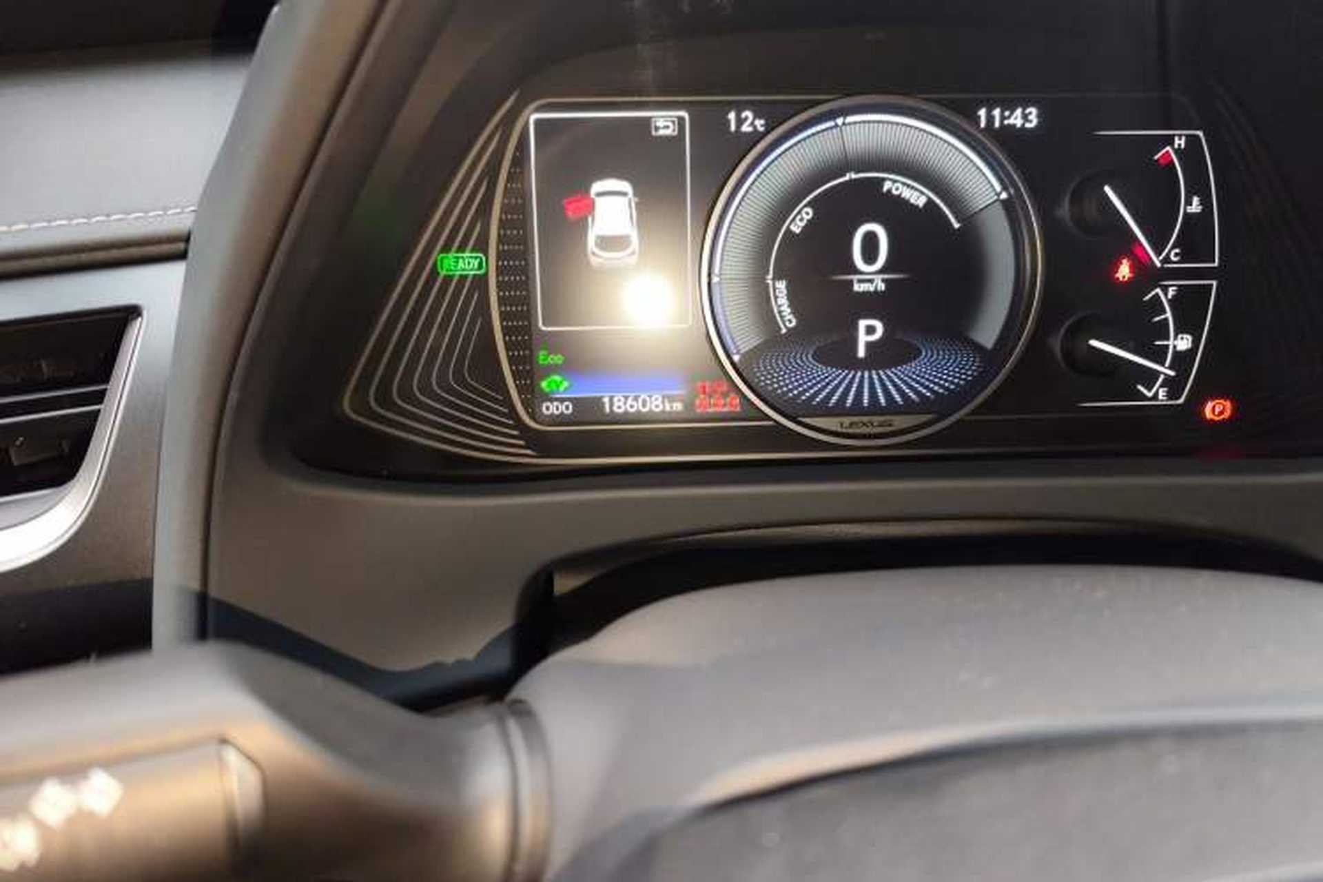 Used Lexus UX 2020 260h Explore-Cool Edition Odometer Close Up