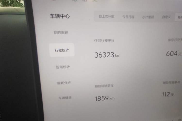 Used Li Auto L6 2024 Pro Model Odometer Close Up