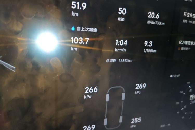 Used Li Auto L6 2024 Max Odometer Close Up