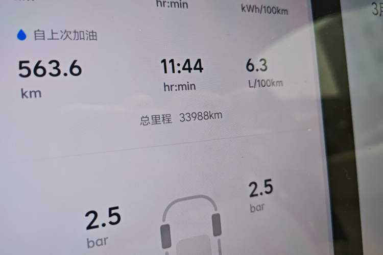 Used Li Auto L6 2024 Pro Model Odometer Close Up