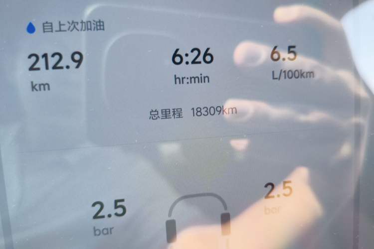 Used Li Auto L6 2024 Pro Model Odometer Close Up