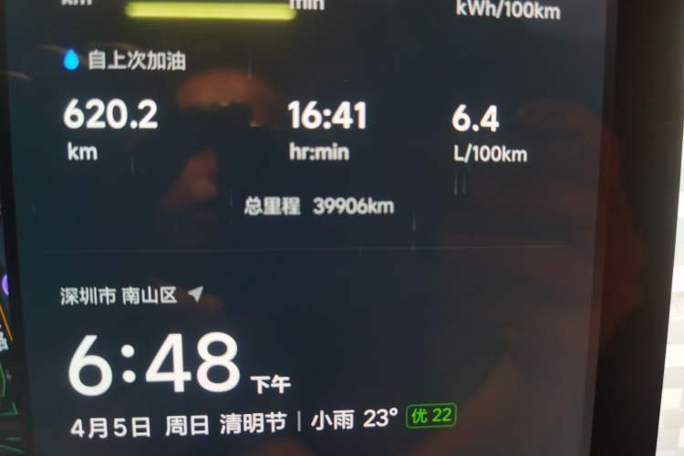 Used Li Auto L6 2024 Pro Model Odometer Close Up