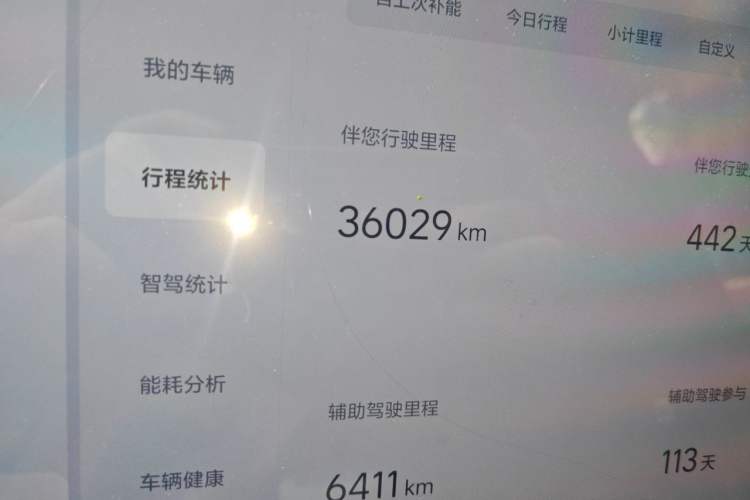 Used Li Auto L6 2024 Pro Model Odometer Close Up