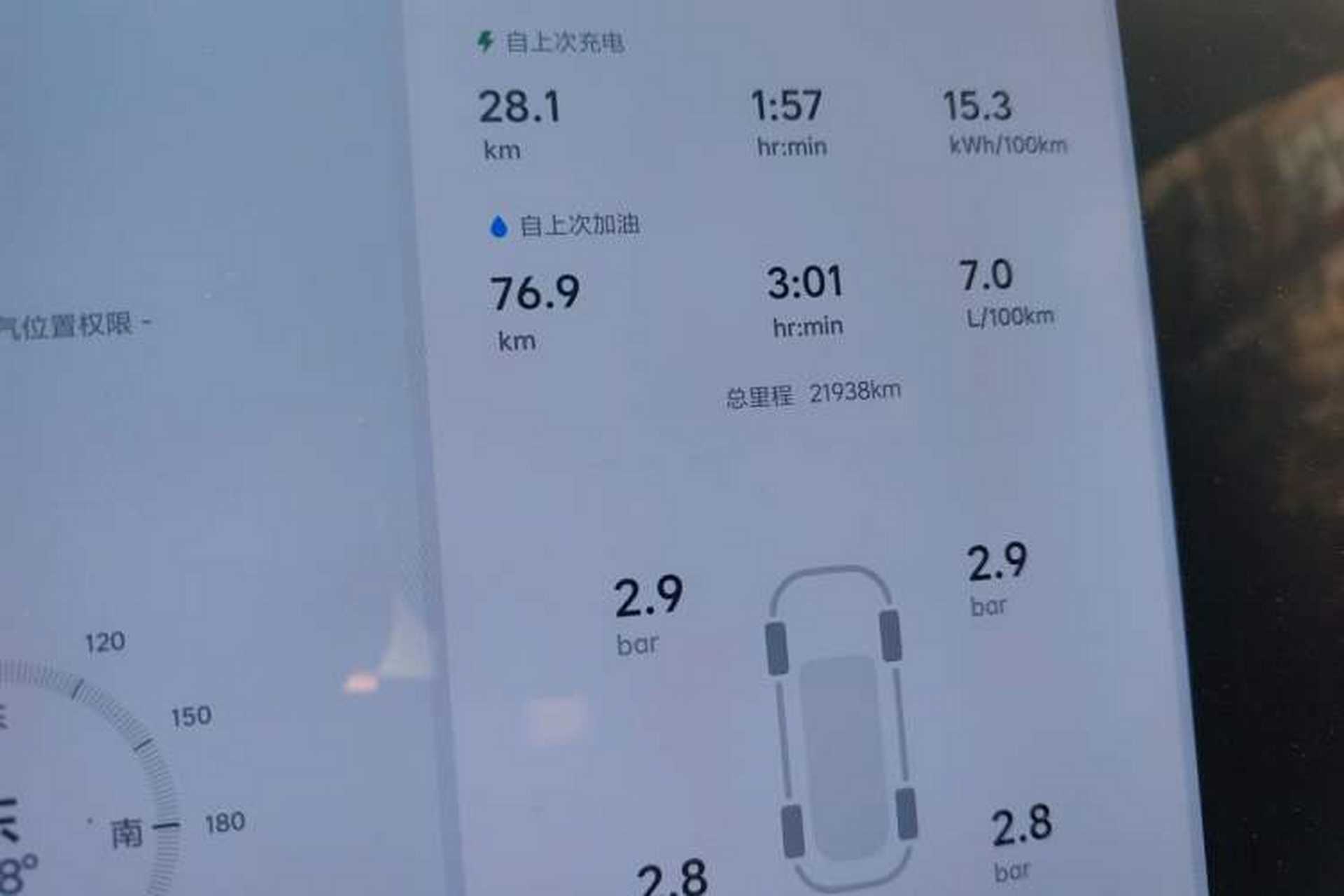 Used Li Auto L6 2024 Pro Model Odometer Close Up