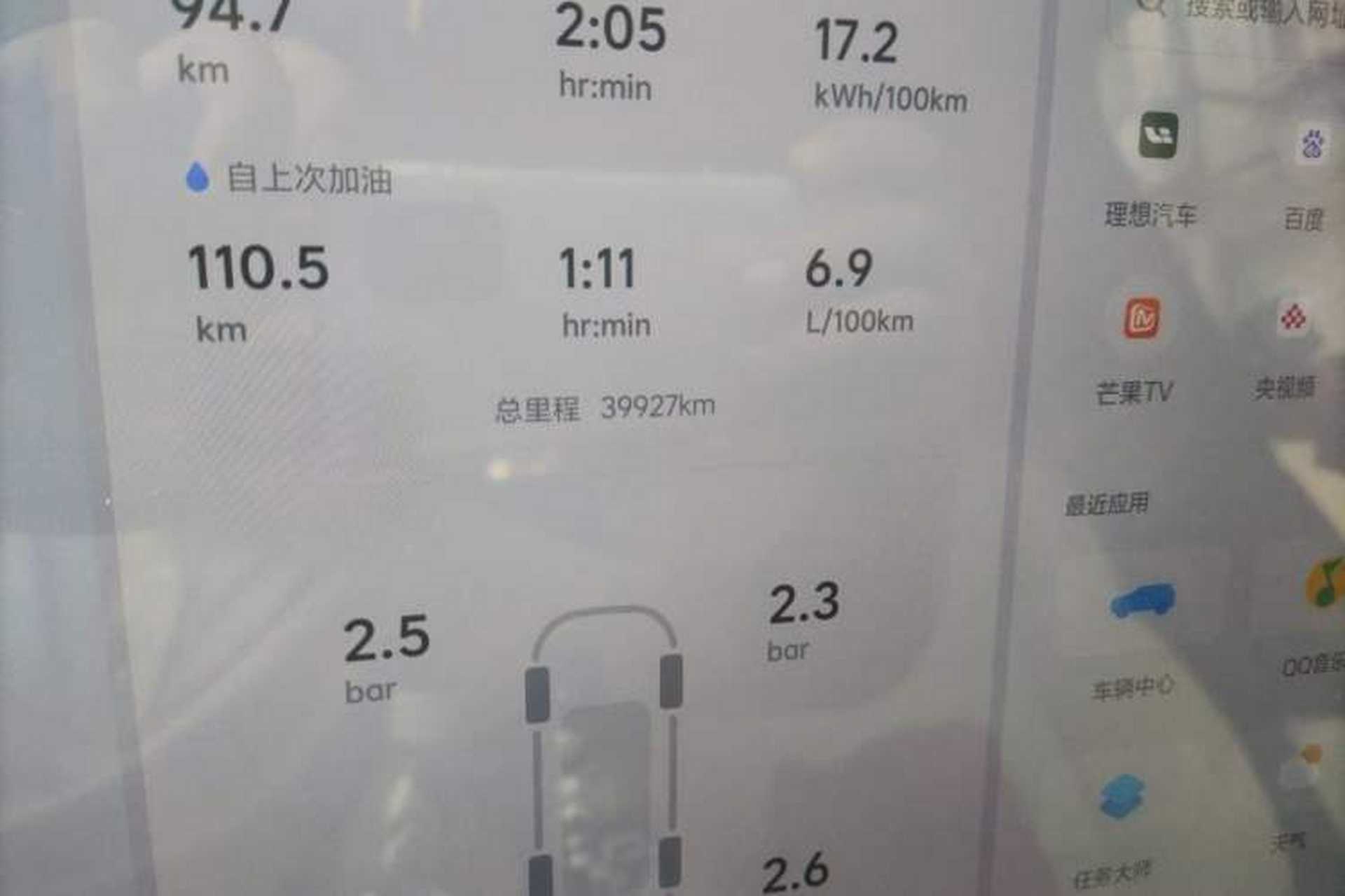 Used Li Auto L6 2024 Max Odometer Close Up