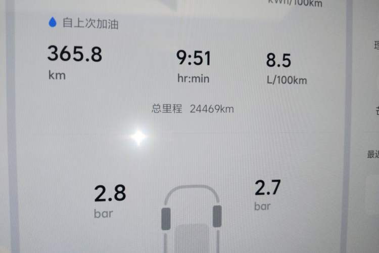 Used Li Auto L6 2024 Pro Model Odometer Close Up