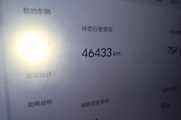 Used Li Auto L6 2024 Pro Model Odometer Close Up