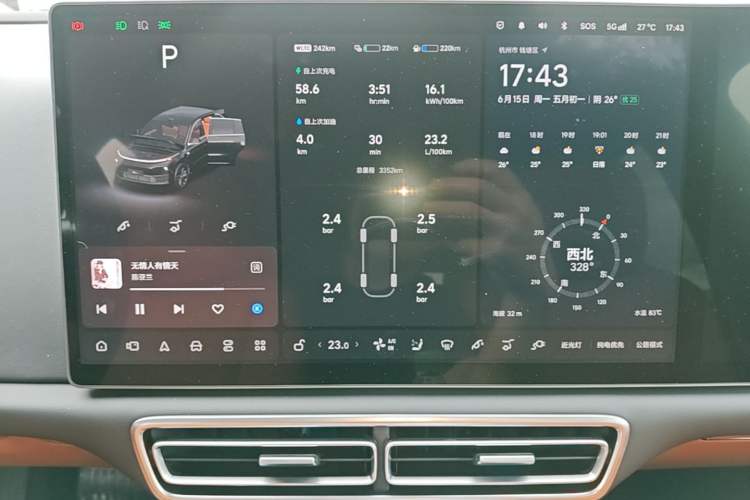 Used Li Auto L6 2025 Pro Smart Refresh Edition Audio And AC Panel