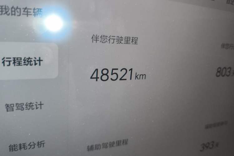 Used Li Auto L7 2023 Air model Odometer Close Up