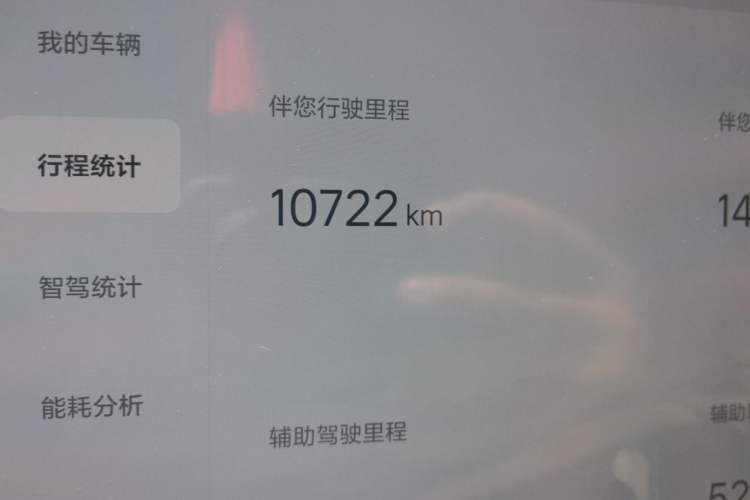 Used Li Auto L7 2023 Max model Odometer Close Up