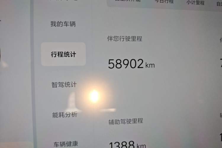Used Li Auto L7 2023 Air model Odometer Close Up