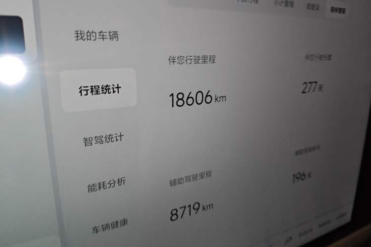Used Li Auto L7 2023 Air model Odometer Close Up