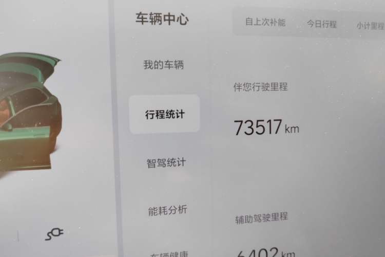 Used Li Auto L7 2023 Pro Model Odometer Close Up