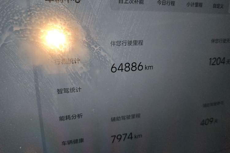 Used Li Auto L7 2023 Max model Odometer Close Up