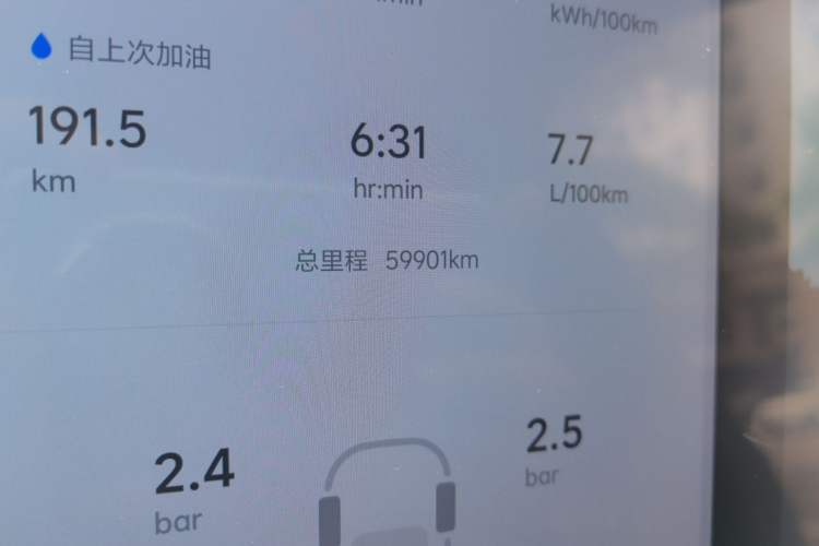 Used Li Auto L7 2023 Max model Odometer Close Up