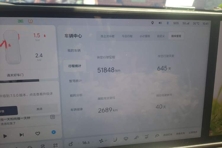 Used Li Auto L7 2023 Max model Odometer Close Up