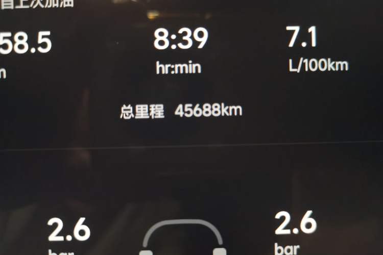 Used Li Auto L7 2023 Pro Model Odometer Close Up