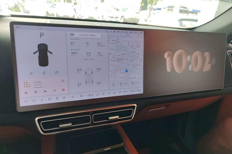 Used Li Auto L7 2024 Ultra Model Audio And AC Panel