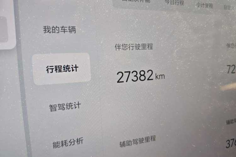 Used Li Auto L7 2024 MAX Model Odometer Close Up