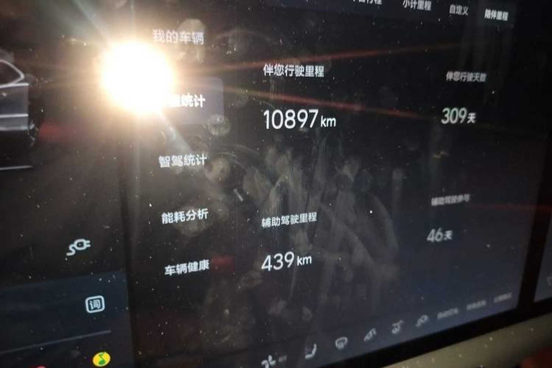 Used Li Auto L7 2024 Pro Model Odometer Close Up