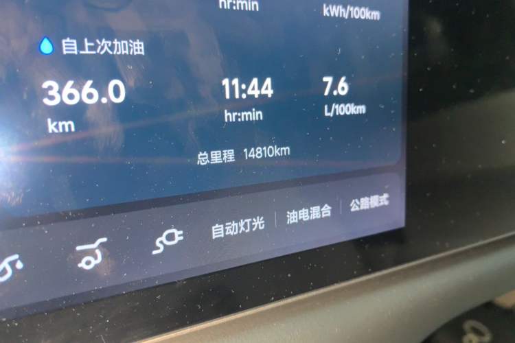 Used Li Auto L7 2024 Ultra Model Odometer Close Up