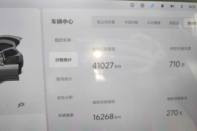 Used Li Auto L7 2024 Pro Model Odometer Close Up