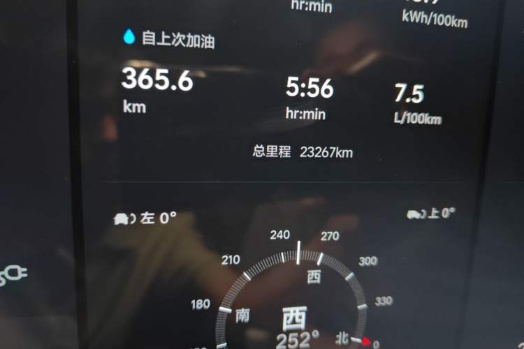 Used Li Auto L7 2024 Ultra Model Odometer Close Up