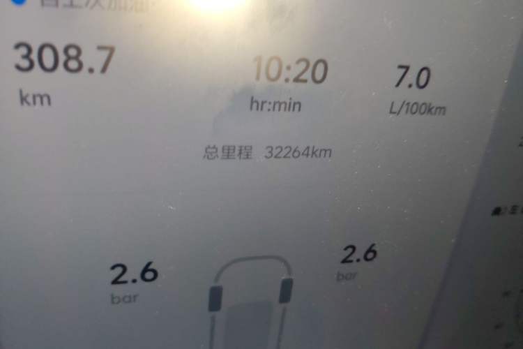 Used Li Auto L7 2025 Max Smart Refresh Edition Odometer Close Up